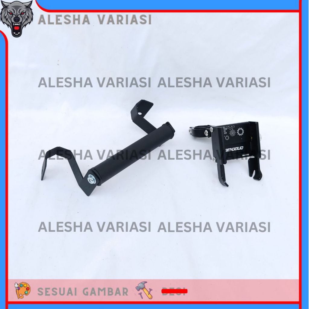 PAKET HOLDER GPS HP CBR 250 RR PHONE HOLDER BG ALUMUNIUM STANG MOTOR BRAKET BRACKET BREKET HOLDER HA