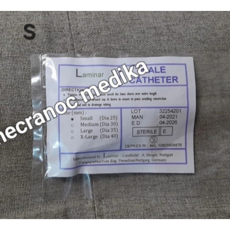 kondom catheter condom catheter S M L Laminar