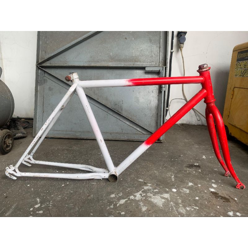 rangka sepeda commuter bike frame fork sepeda 26 bekas