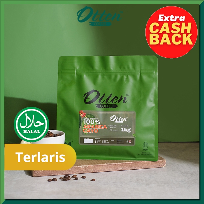 

Biji Bubuk Kopi 100% Arabica Gayo Komersial House Blend 1kg Otten Coffee