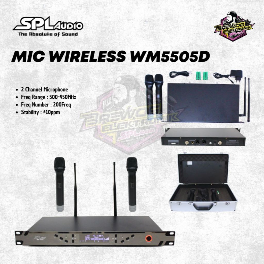 MIC WIRELESS SPL WM5505D ORIGINAL BREWOG SPL AUDIO