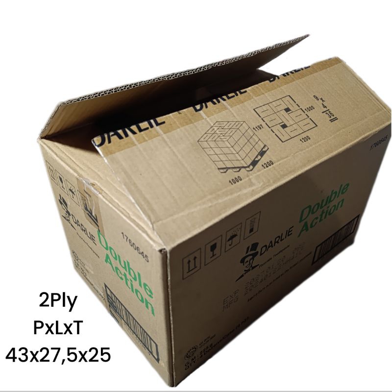 

Kardus Bekas Tebal Paling Besar 2ply Double Ply 43x27,5x25cm