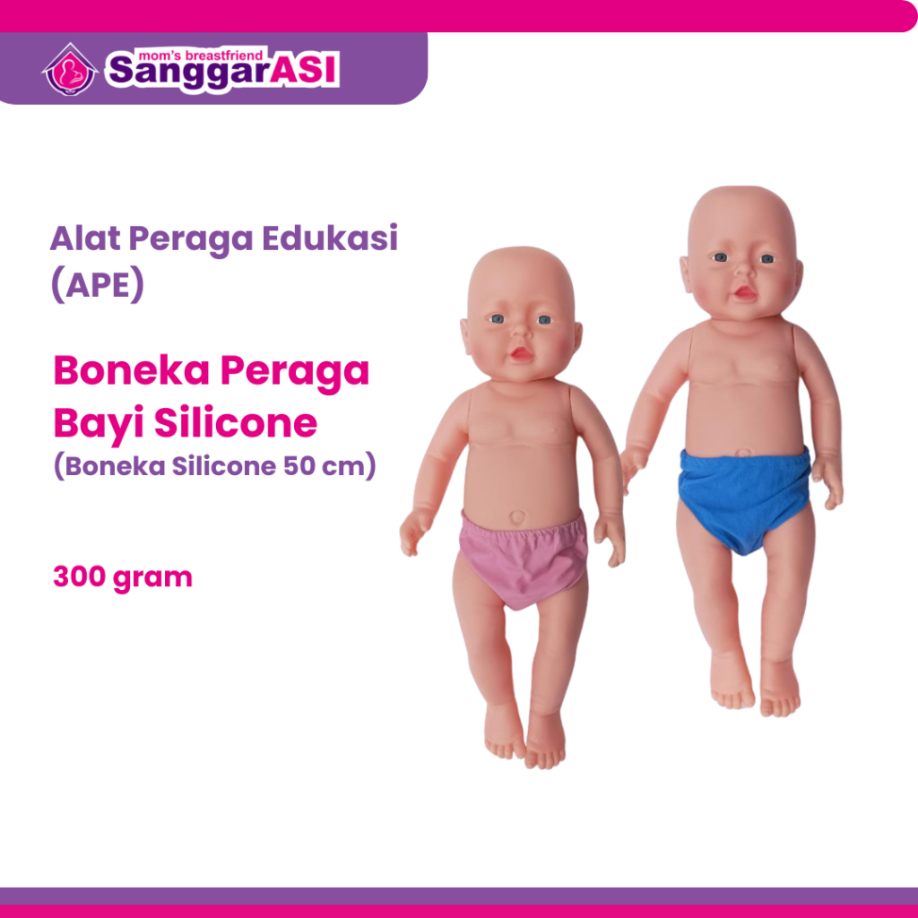 [Sanggar ASI] APE ALAT PERAGA EDUKASI BONEKA KARET BAYI KONSELING MENYUSUI 50 CM/ BONEKA KARET 50 CM