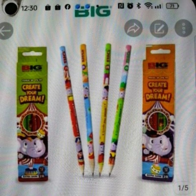 

1 Pak Pensil Big Karakter