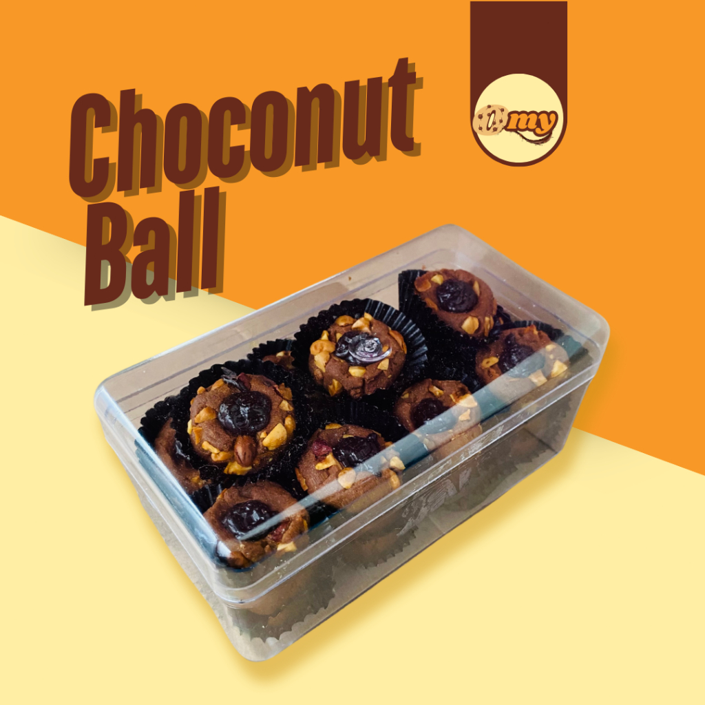 

Kue Kering Choconut Ball Cookies 350gr Full Cokelat