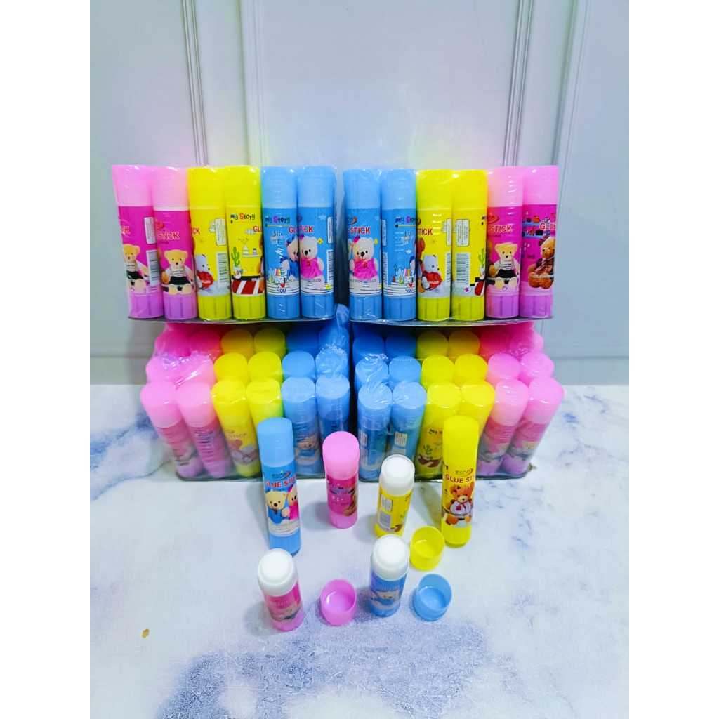 

Lem glue stick fancy murah / Lem kertas (1 pak isi 24 pcs) SF6