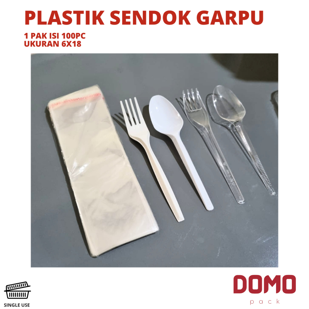 Plastik OPP 6x18 sendok garpu