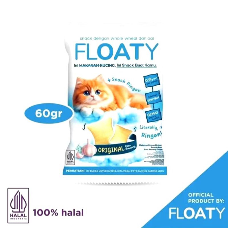 

Floaty Snack Original 60 gr /Snack Gambar kucing