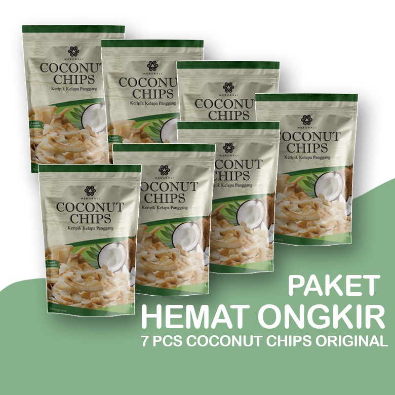 

PAKET HEMAT ONGKIR - 7 Bks Coconut Chips Varian Original