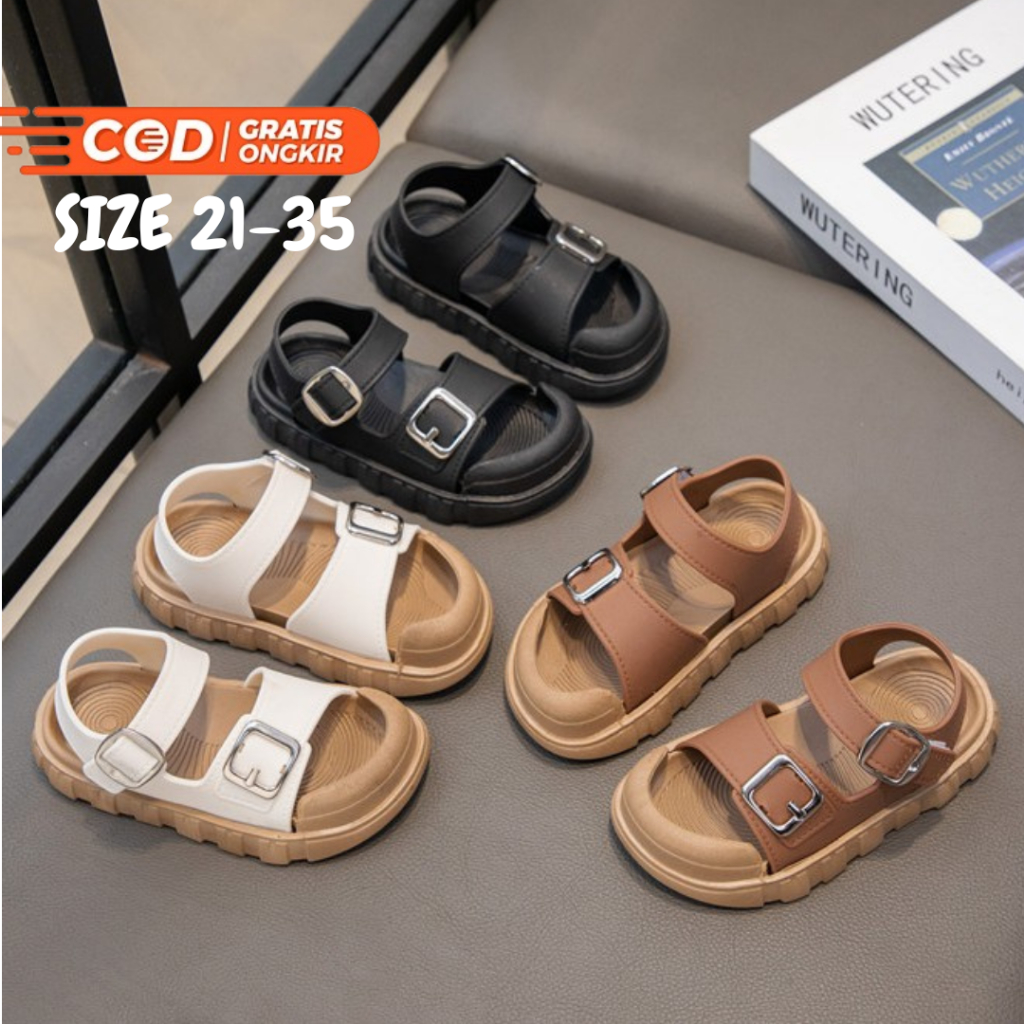 GLORYKIDZ SHB503 Sepatu Sendal Casual Anak Laki Laki dan Perempuan Import SIZE 21-35 Sandal Lebaran 