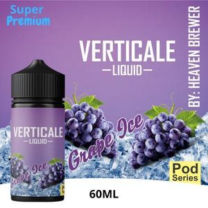 Super Premium VERTICALE E Liquid PODS SERIES By HEAVEN BREWER Rasa Grape Ice Mint 60ml Anggur Dingin