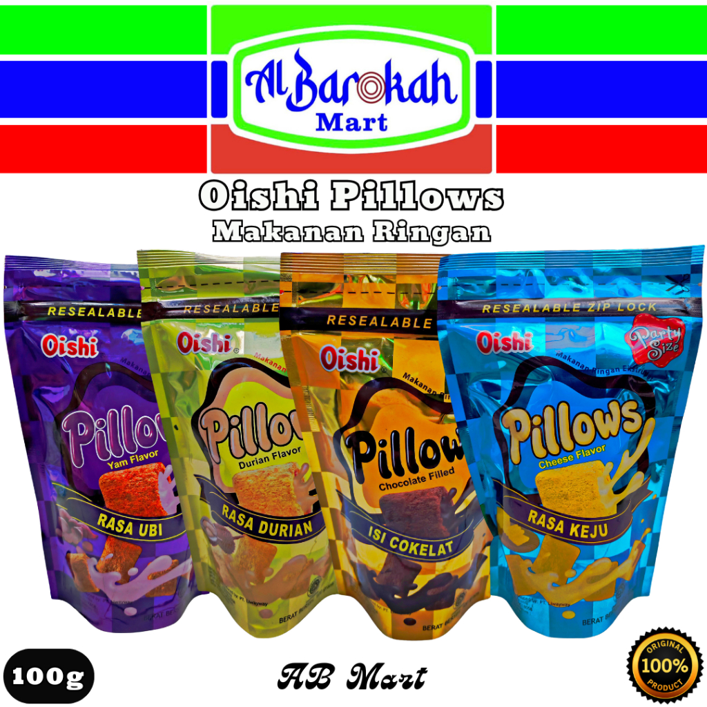 

Oishi Pillows Party 100g Makanan Ringan