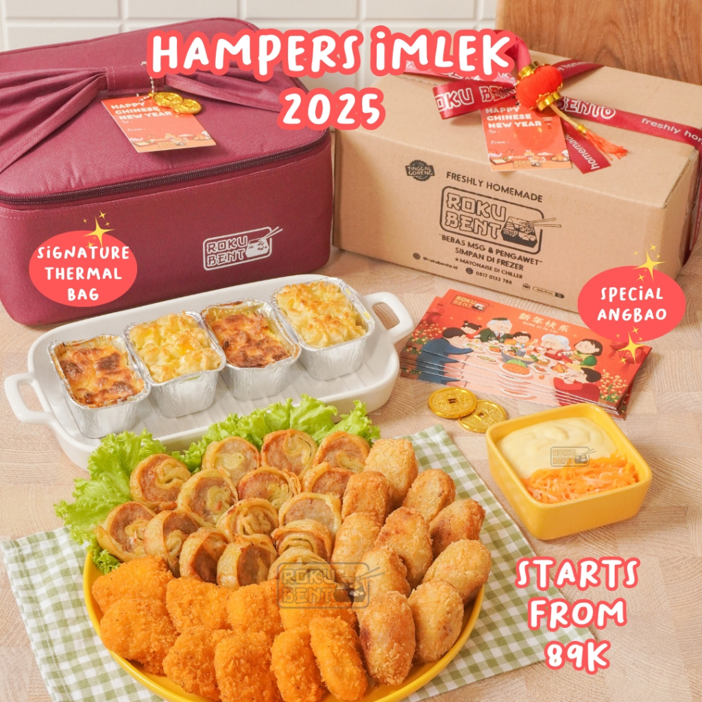 

CNY Hampers Roku Bento Bandung Parcel Imlek Frozen Food Nugget