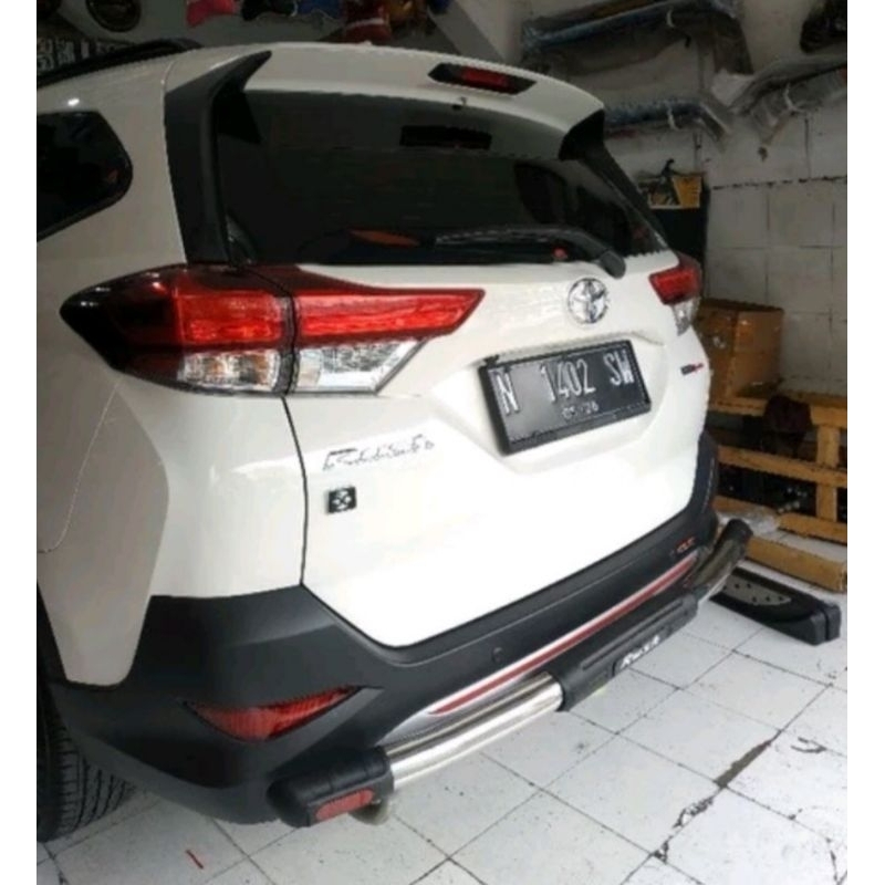 Bemper Belakang Stainless Allnew Rush Terios