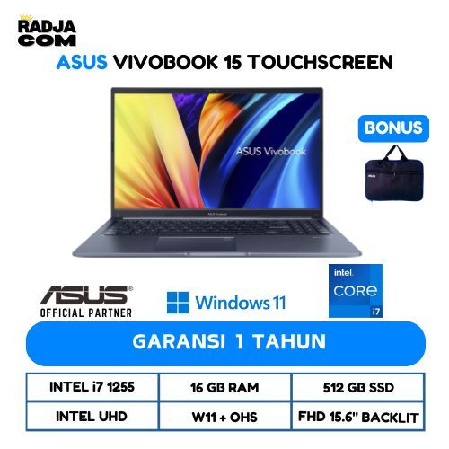 ASUS Vivobook 15 F1502ZA Touch i7 1255U 16GB 512GB W11 15.6FHD IPS