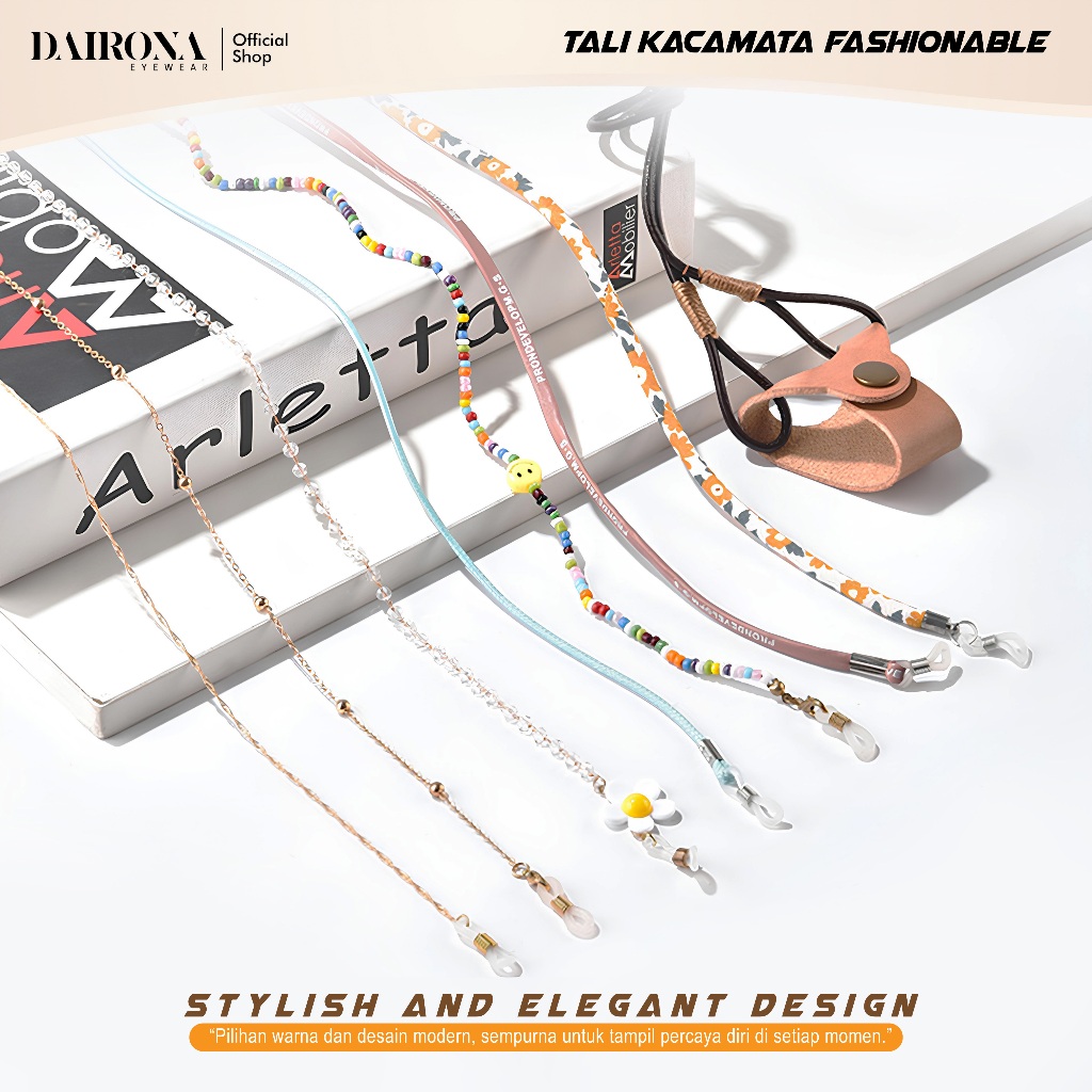 Dairona Eyewear Rantai Kacamata/Masker Strapmask Mask Lanyard Korea Konektor Hijab Chain Pengait Kac