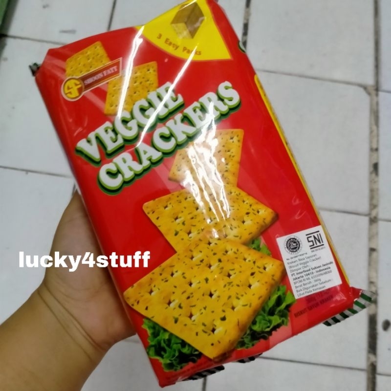 

Biskuit Crackers Shoon Fatt Veggie Crackers 360gr Rasa Sayuran