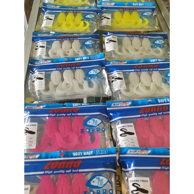 SOFT LURE SABAITZER REPLIKA ZORRO 7CM + HOOK SOFT LURE BK VIRAL UMPAN CASTING GABUS TOMAN