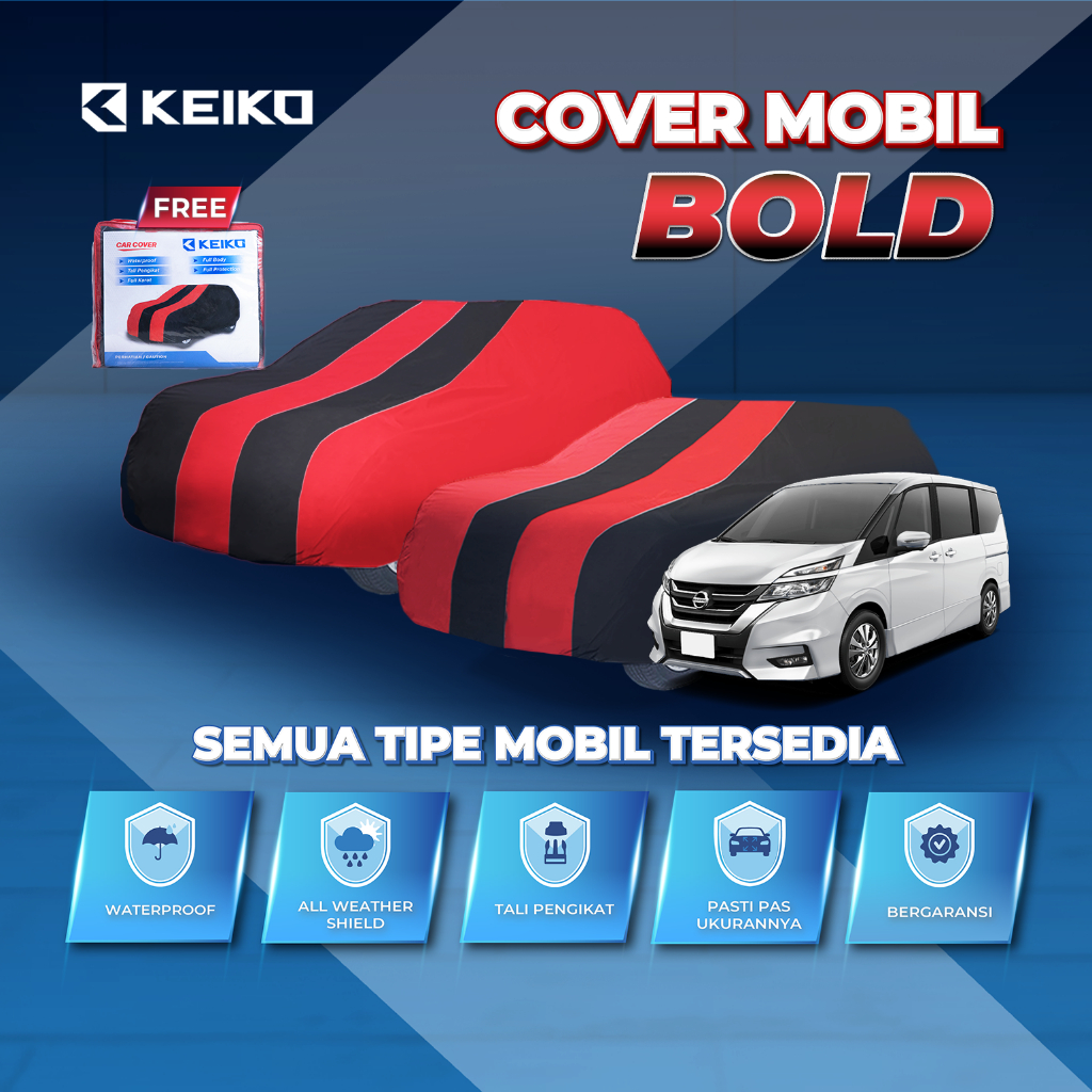 Cover Sarung Penutup Tutup Selimut Bungkus Body Mobil Warna Waterproof Serena Voxy Evalia Outlander 