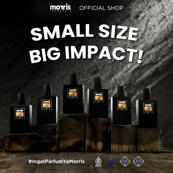 [TRAVEL SIZE] Morris Eau De Parfum Black Edition 50ml - Parfum Pria