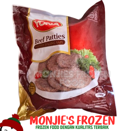 

YONA Beef Patties Isi 10 500gr - Burger Daging Sapi