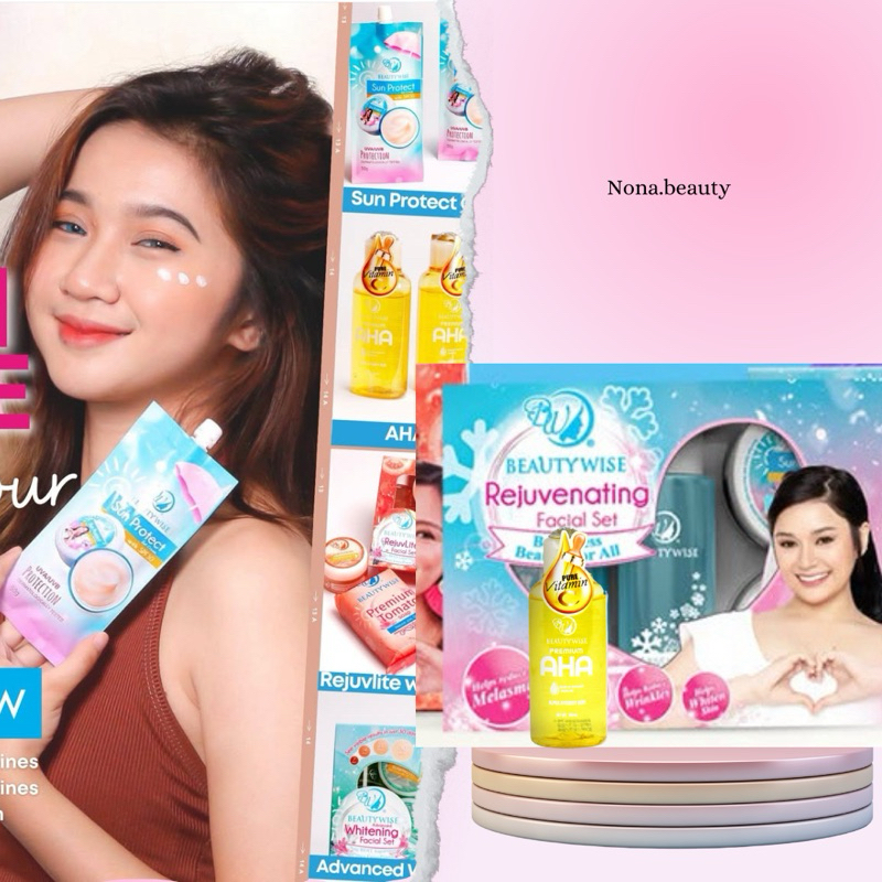 Rejuvenating Beauty Wise Facial Set AHA Whitening