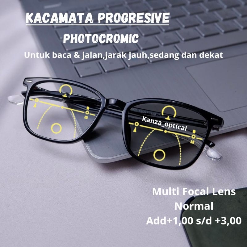kacamata progresif photocromic baca dan jalan wanita dan pria  kacamata lentur TR-90 pria dan wanita