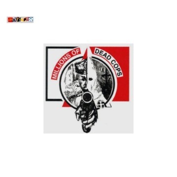 

sticker band Million of Dead Cops logo stiker hardcore punk MDC