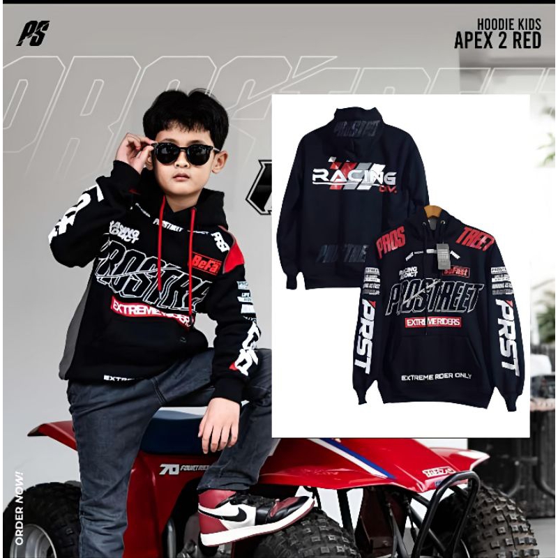 Jaket Anak Laki Laki Sweater Prostreet Apex Anak 6-12thn  Sweater Hoodie Anak Sunmori Bisa COD