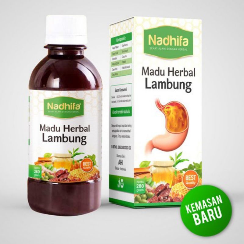 Madu Lambung Nadhifa 280 Gram Madu Herbal Asam Lambung Maag Gerd Madu Sehat Lambung Nadhifa 280 gram