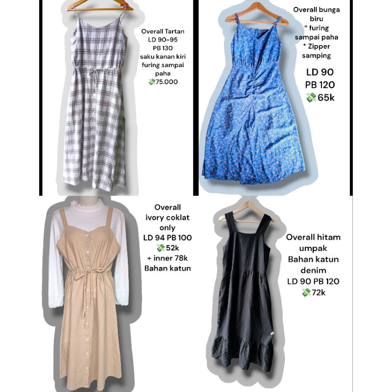 DRESS TALI / OVERALL DRESS / DRESS PL DAN Thft / MIDI DRESS PL / GAMIS PL