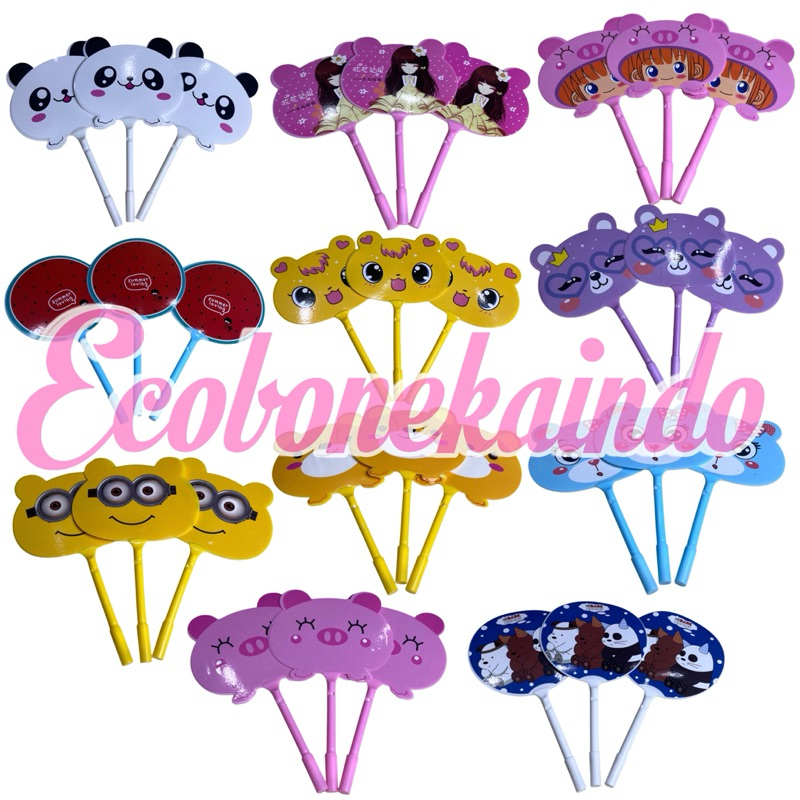 

Pena Pulpen Kipas karakter Pena 2 in 1 kipas karakter lucu animal dan buah Pulpen kipas ecobonekaindo