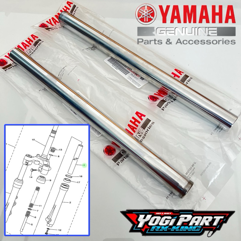 AS SHOCK SOK DEPAN F1ZR FORCE1 VEGA R JUPITER Z ORIGINAL