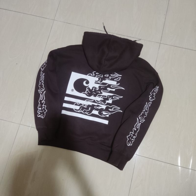 HOODIE CARHARTT STATE FLAME (FAKE/CUSTOM)