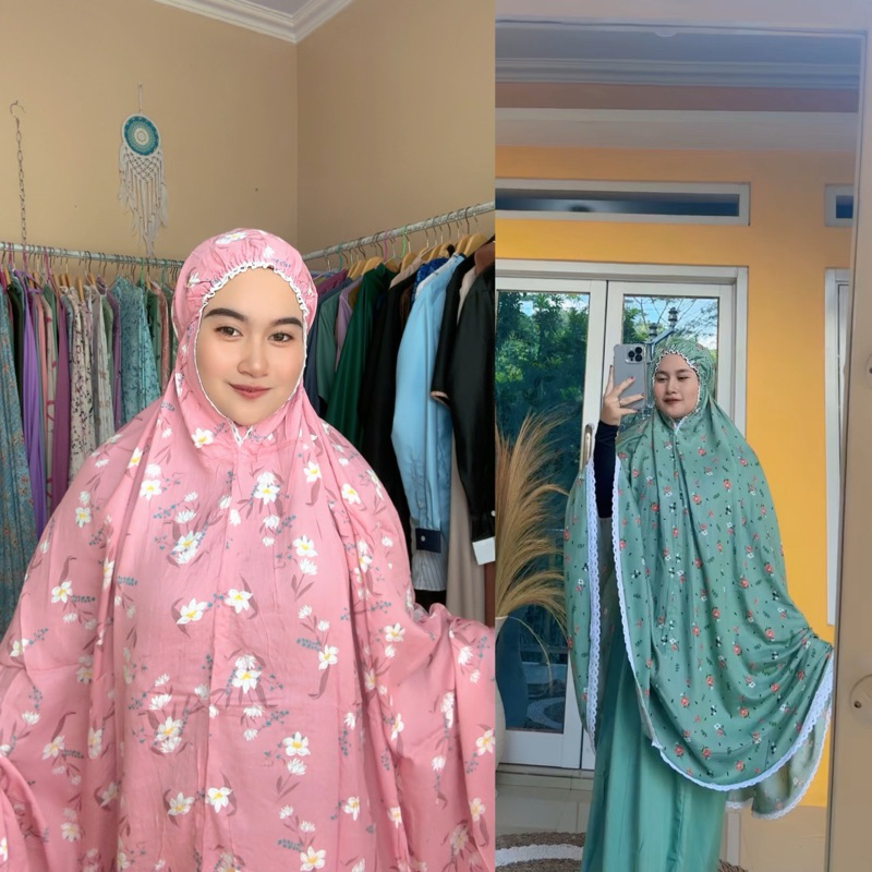 MUKENA DEWASA RAYON JUMBO KERUT KENING FREETAS JINGJING