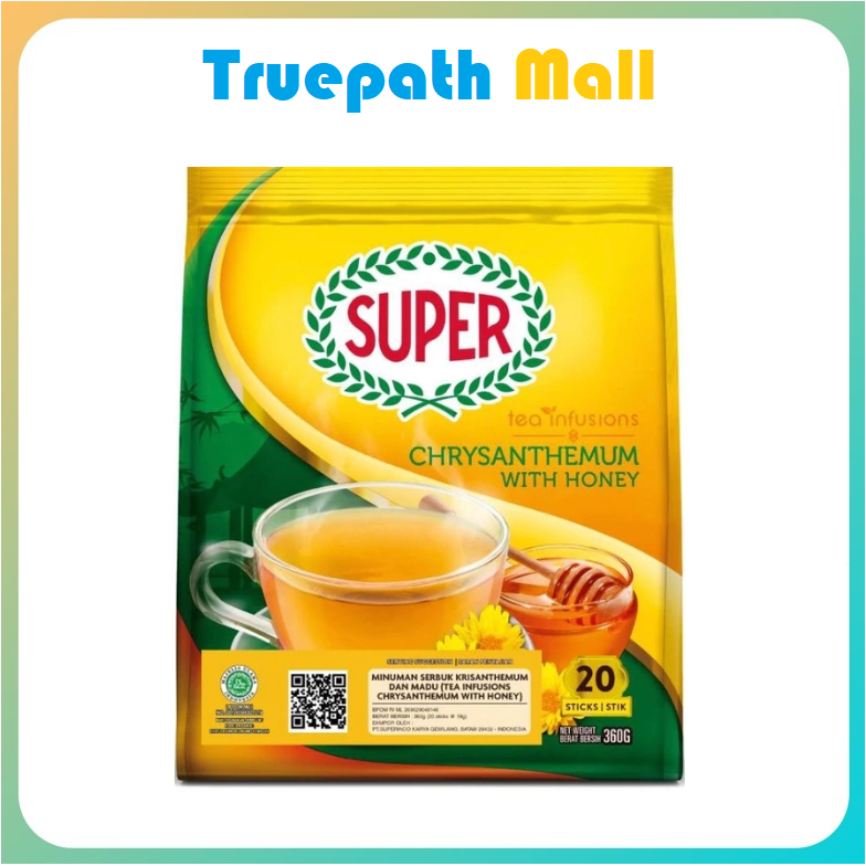

SUPER Tea Infusions Chrysanthemum with Honey Tea, 20 sticks Teh Bunga