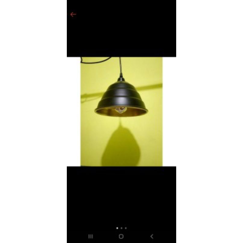 kap lampu gantung aluminium