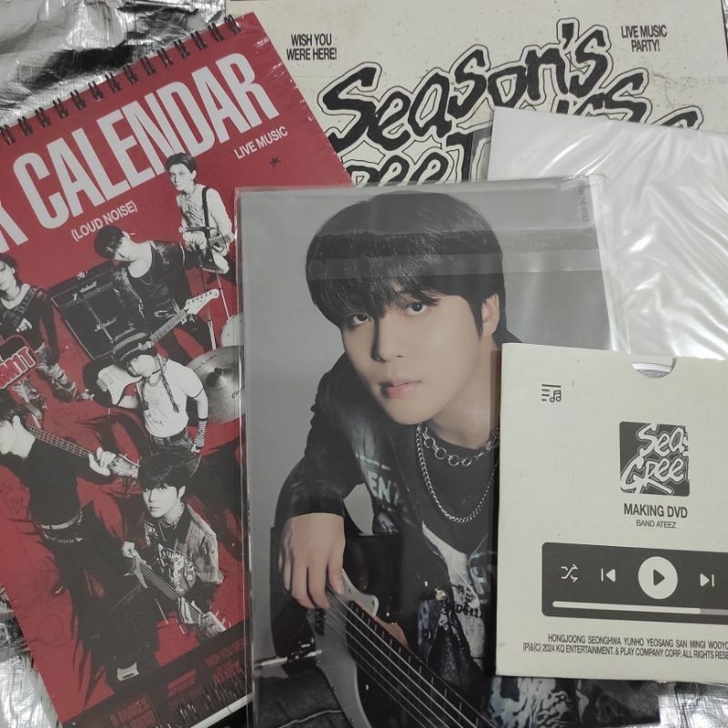 

(ready stock) ateez season greetings sg25 desk calendar box making dvd