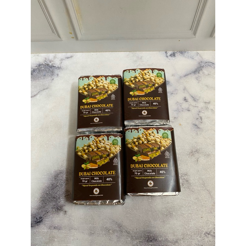 

[premium] coklat dubai 70gram kunafa danube dan postachio asli