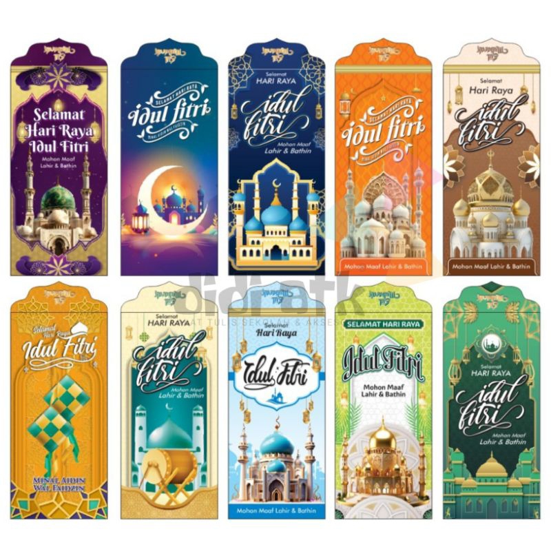 

Angpau Lebaran Motif Mesjid uk Panjang Amplop Idul Fitri 1 Pak (Isi 100 Lembar)