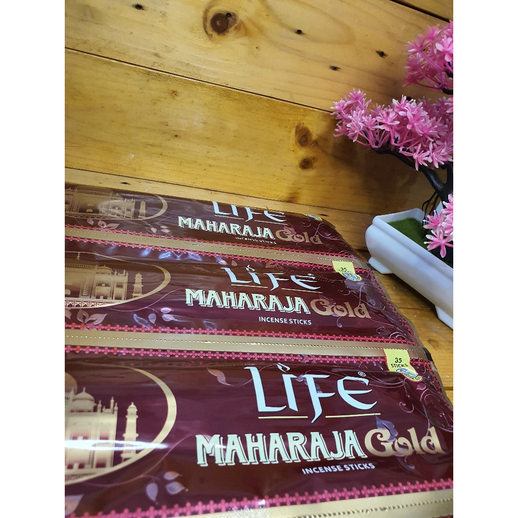 Dupa Maharaja Gold Dupa Renteng Darshan Life Isi 35 Stik Life Maharaja Gold Incense Sticks