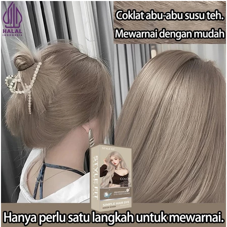 【Beli 100ml gratis 100ml】STYLE FIT cat rambut *200ml Tidak perlu pemutih, Mudah diwarnai, Bisa menut