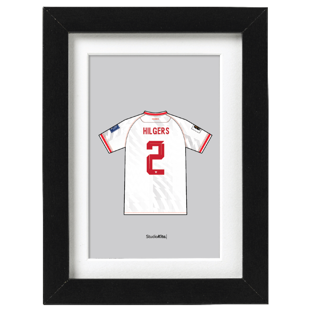 Pajangan PEMAIN FAVORIT Timnas 13x18 cm | Jersey Favorit ERSPO | Untuk Tanda Tangan Pemain | Hiasan 