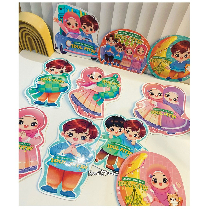 

(10pcs) Amplop Lebaran karakter Premium motif terbaru