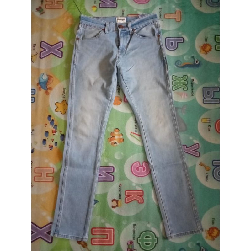 Celana Wrangler Vegas Skinny Jeans light blue original