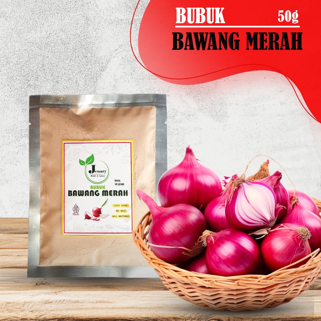 

BUBUK BAWANG MERAH 100% MURNI - 50gram