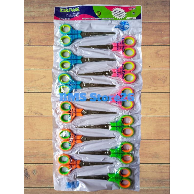 

Gunting Warna Besar - Gunting Renceng Murah Stainless 7 Inch Isi 12 Pcs