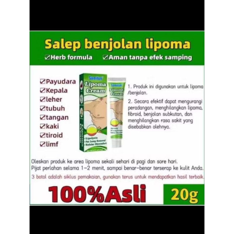 Salep benjolan lipoma / salep sumifun lifoma / lipoma