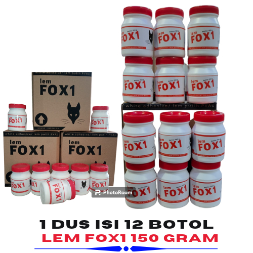

1 DUS LEM FOX 1 LEM PUTIH 150 GRAM ISI 12 BOTOL