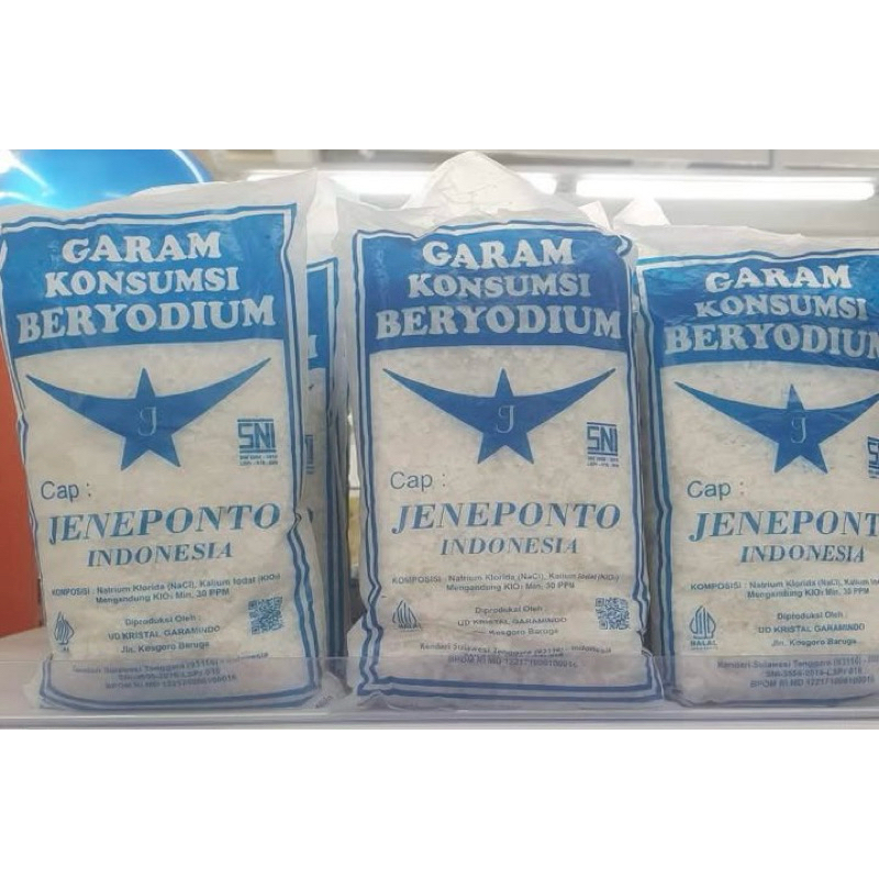 

Garam Kasar Cap Jeneponto Indonesia 500gr